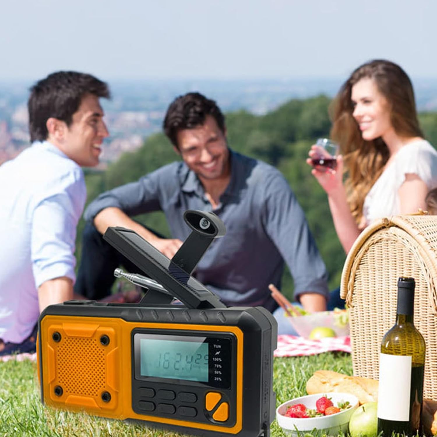 Outdoor Weather Radios Emergencies Hand Cranks Outdoor Survival Gears Multifunctional LED Reading Radio