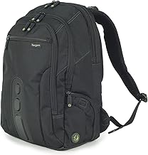 Targus EcoSpruce TBB013EU 27 L Computer Backpack, Laptop Bag for up to 15.6 Inches Laptop Bag Made of Recycled Plastic Bottles – Black