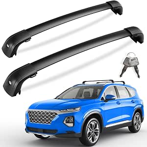 KINGGERI Lockable Roof Rack Cross Bars - 220lbs Capacity For 2025 Subaru Forester Sport/Touring Hybrid | Heavy Duty Aluminum Rails For Kayak, Canoe, Luggage