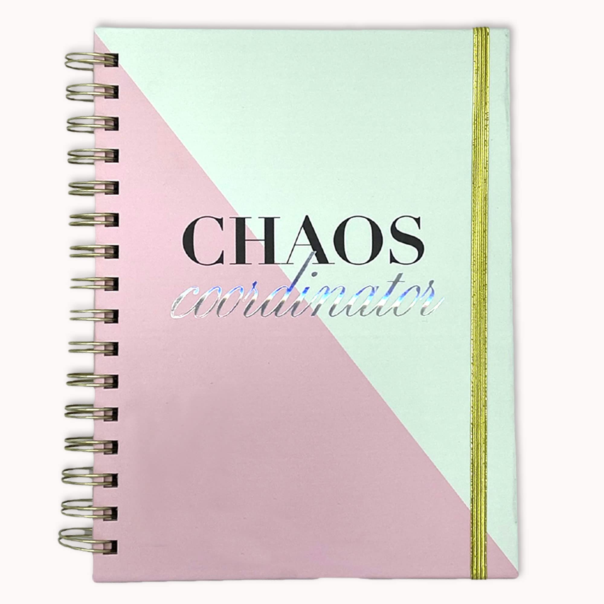 Votum 18-Month Day Large Planner, 2023-2025, Daily, Weekly & Monthly, August 2023 -January 2025, Chaos Coordinator - Appointment Book with 2 Sticker Sheets, Twin-Ring Binding, Notes Pages - School & Work Planner