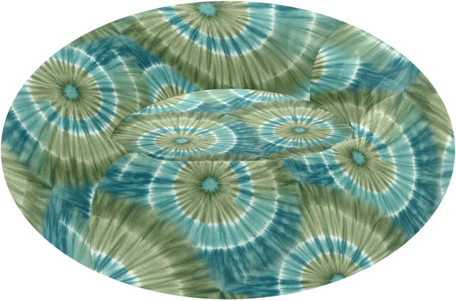 Pet Dog Beds Warm & Cozy Fluffy Cat Pillow Bed for Small Size Pets Supplies M Tie-dye Green