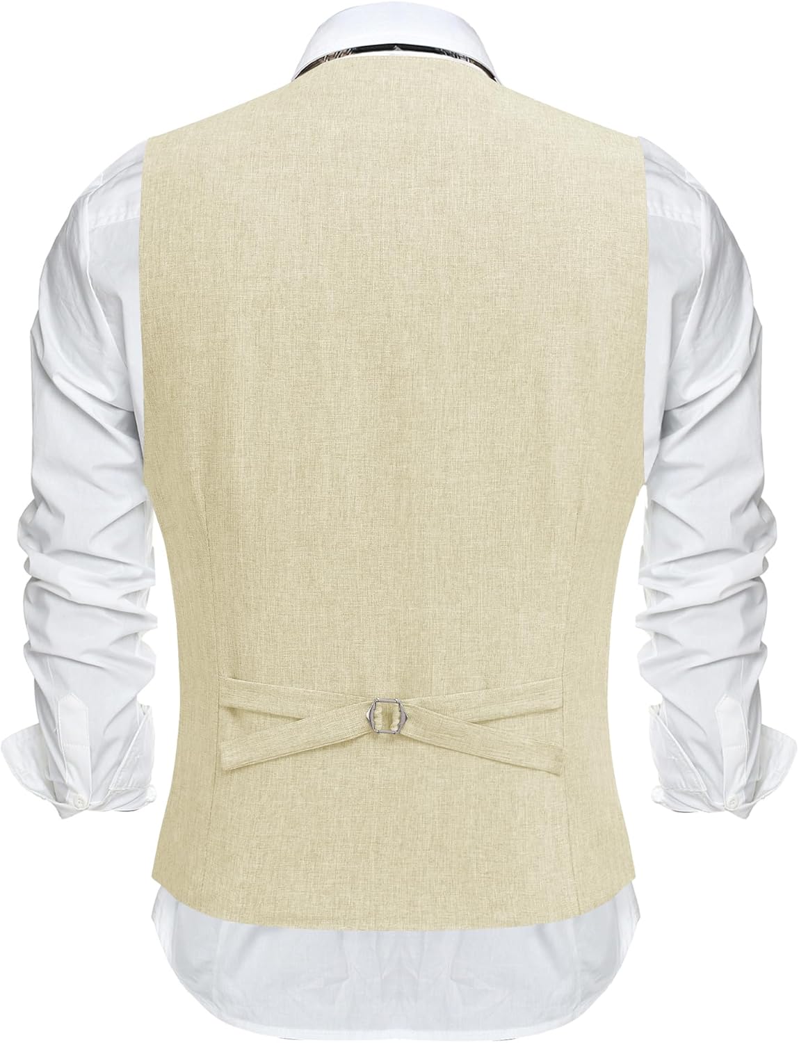 COOFANDY Men's Suit Vest V-Neck Casual Business Vests Lightweight Slim Fit Formal Dress Waistcoat for Wedding Party - Image 5