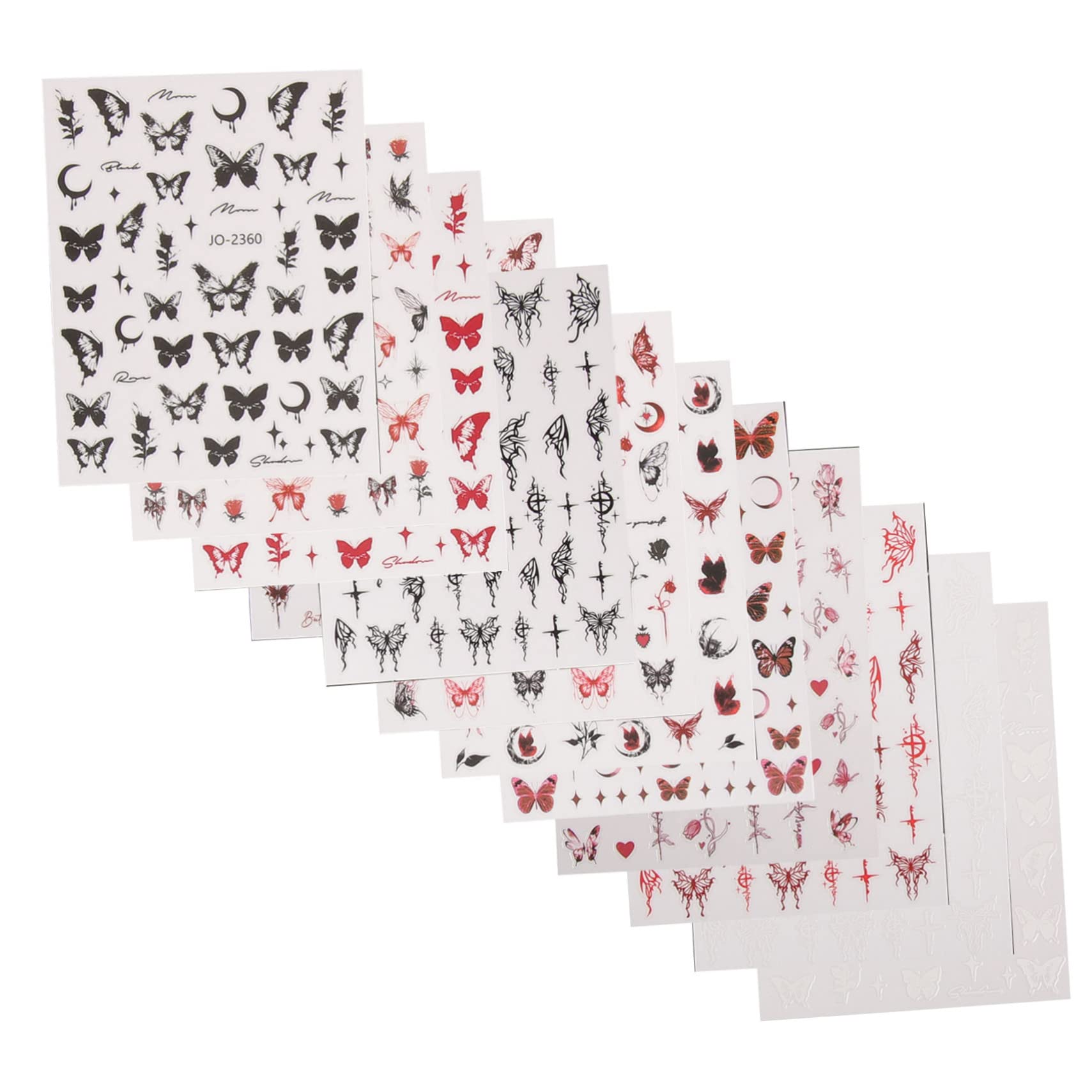 60fogli Adesivi Per Unghie Decorative Nail Stickers Autoadesivi Per Manicure Per Speciali e Estive