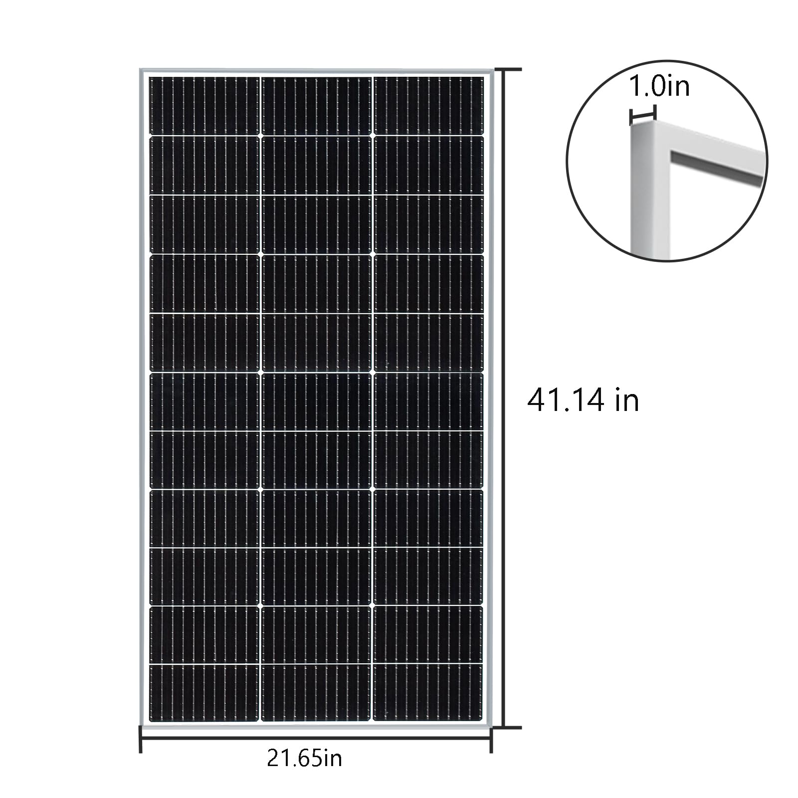 Kit de panneau solaire 200 W, 12 V/24 V, 2 modules monocristallins de 100 W, driver de charge 20 A pour camping-car, bateau, remorque, camping, système hors réseau (kit solaire 200 W)