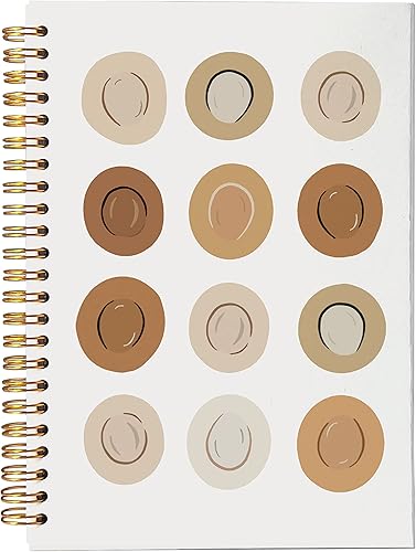 NEGIGA Cuaderno retro occidental de vaquera con forro en espiral, de 8.3 x 5.5 pulgadas, tapa dura, con rayas universitarias, diario para tomar