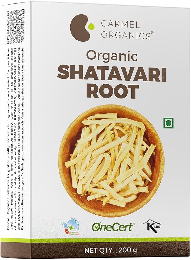 Carmel organics Shatavari Root Whole 200 Grams