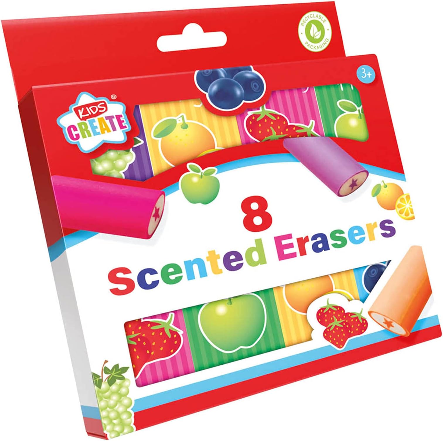 Kids Create Pack of 8 Scented Erasers