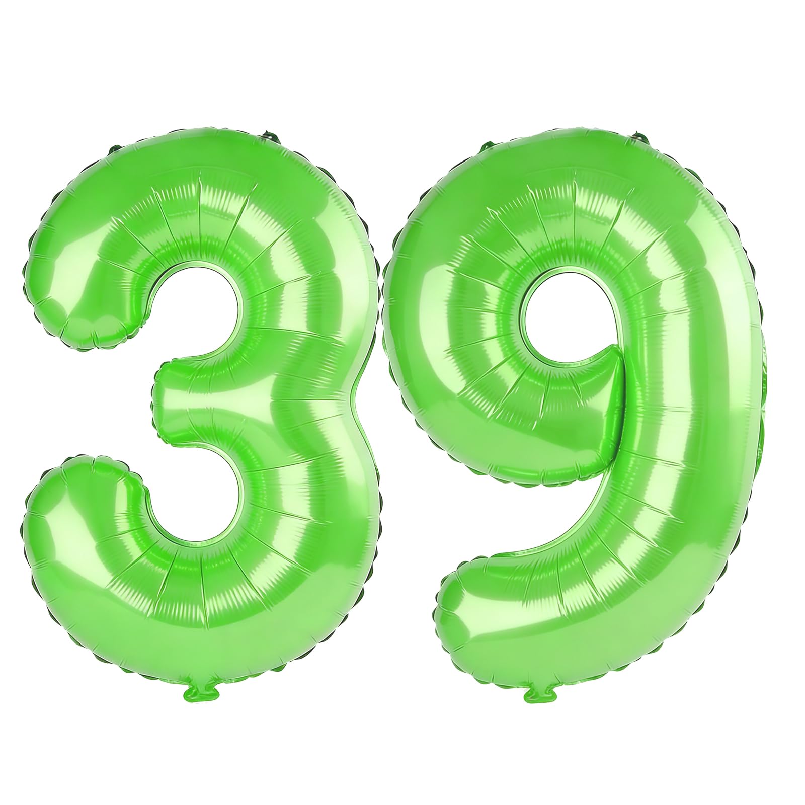 40 Inch Number 39 Balloons for 39th Birthday Party Decorations,0-100 Fruit Green Large No.39 Digital Balloons for Women Men and Her Him, Helium Foil Number Balloons for Wedding Anniversary — image 1