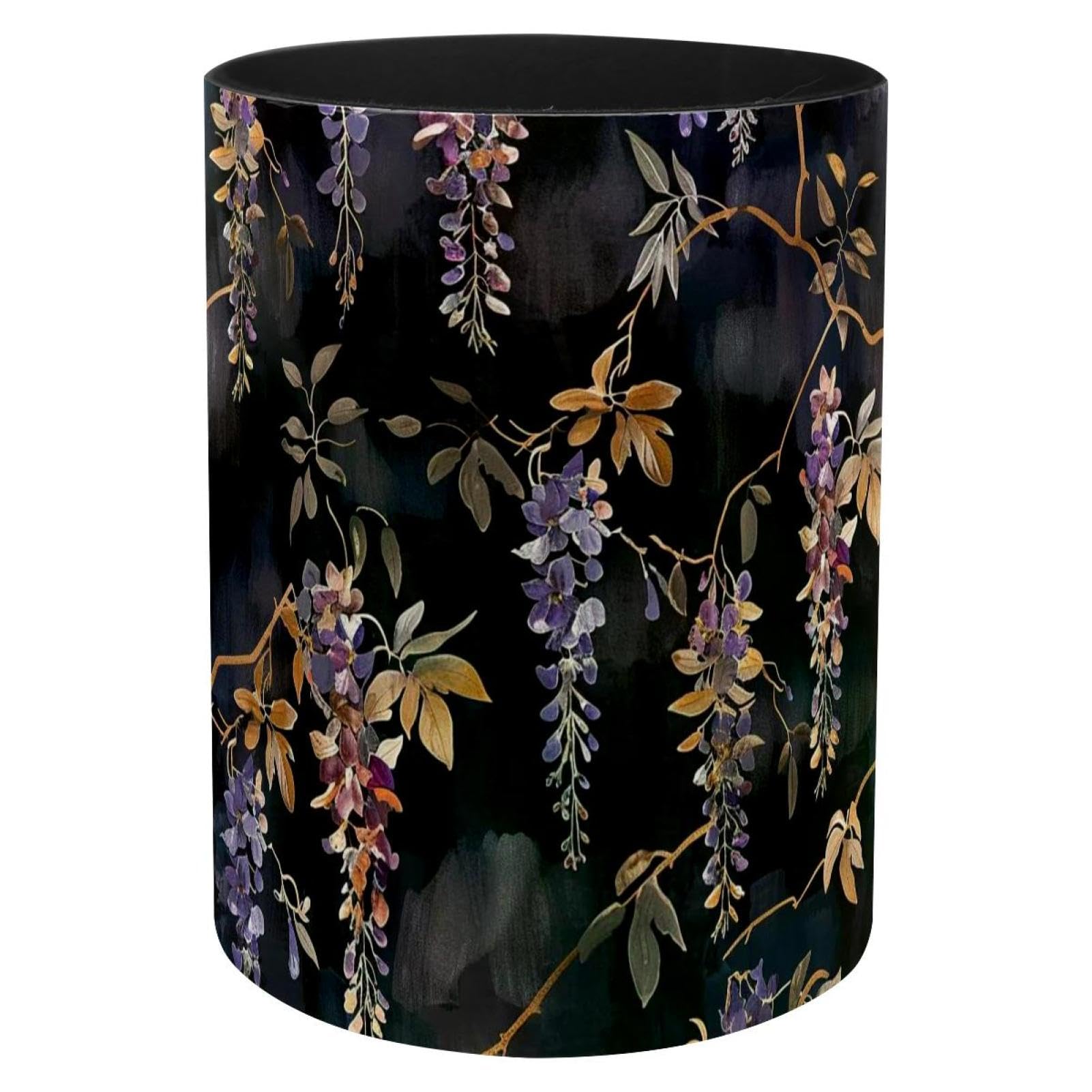 Porte-pinceaux de maquillage en métal au design glycine foncée raffiné