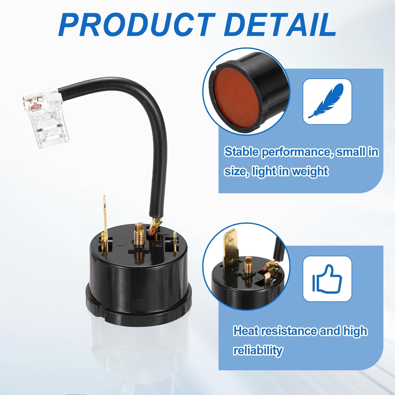 QUARKZMAN 3 szt. 1HP (750 W) Zabezpieczenie przed przeciążeniem lodówki, 2-pinowe zabezpieczenie termiczne do kompresora zamrażarki do mini lodówki, chłodziarka do napojów