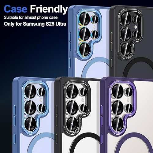 Vista 70 de para Samsung Galaxy Z Flip 7 Protector de Lente de Cámara, Cubierta de Lente de Vidrio Templado con Anillo de Metal Individual, [Fuerte Adhesión] 1