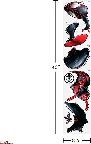 Miniatura 7 de Wall Palz Marvel Miles Morales Wall Decal - Marvel Wall Stickers with 3D Augmented Reality Interaction - 21" Spider-Man Peel and Stick Bedroom Decor