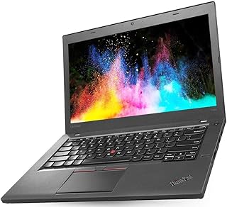 Lenovo ThinkPad T460 14 inches Laptop, Core i5-6300U 2.4GHz, 8GB RAM, 240GB Solid State Drive, Windows 10 Pro 64bit (Renewed)
