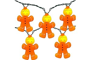 Christmas Gingerbread Man String Lights