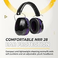 Vista 3 de TradeSmart All-in-One Shooting Ear Protection - Comfort+ NRR 28 Earmuffs, Glasses & Earplugs + Carry Case