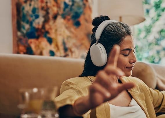 Sonos Ace | Gürültü Engelleyici Kablosuz Kulaklık, Bluetooth, 30 Saat Batarya Ömrü, Spatial Audio, Dolby Atmos, Dinamik Baş Takibi - Beyaz