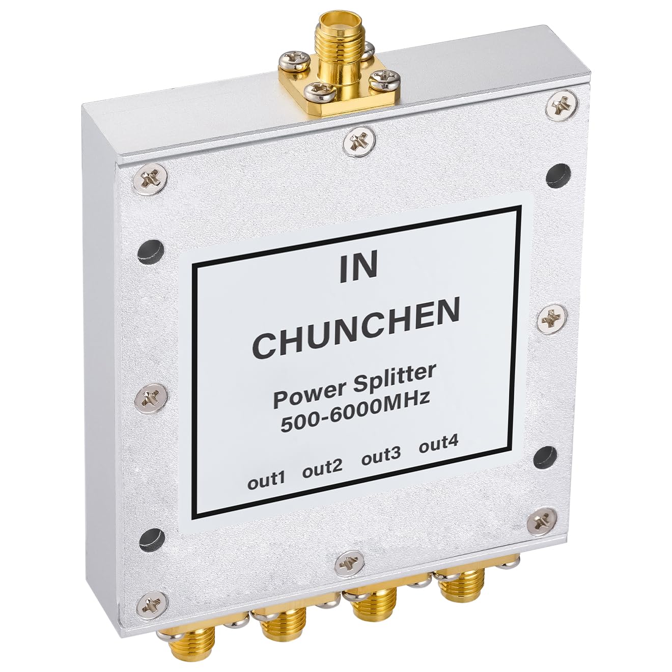 4 Vie 0.5-6GHz Splitter di Potenza 50 Ohm SMA Femmina Connettore Splitter di Segnale 500Mhz-6000Mhz Cavo Splitter di Segnale 1 Ingresso 4 Uscita per Cavo Antenna
