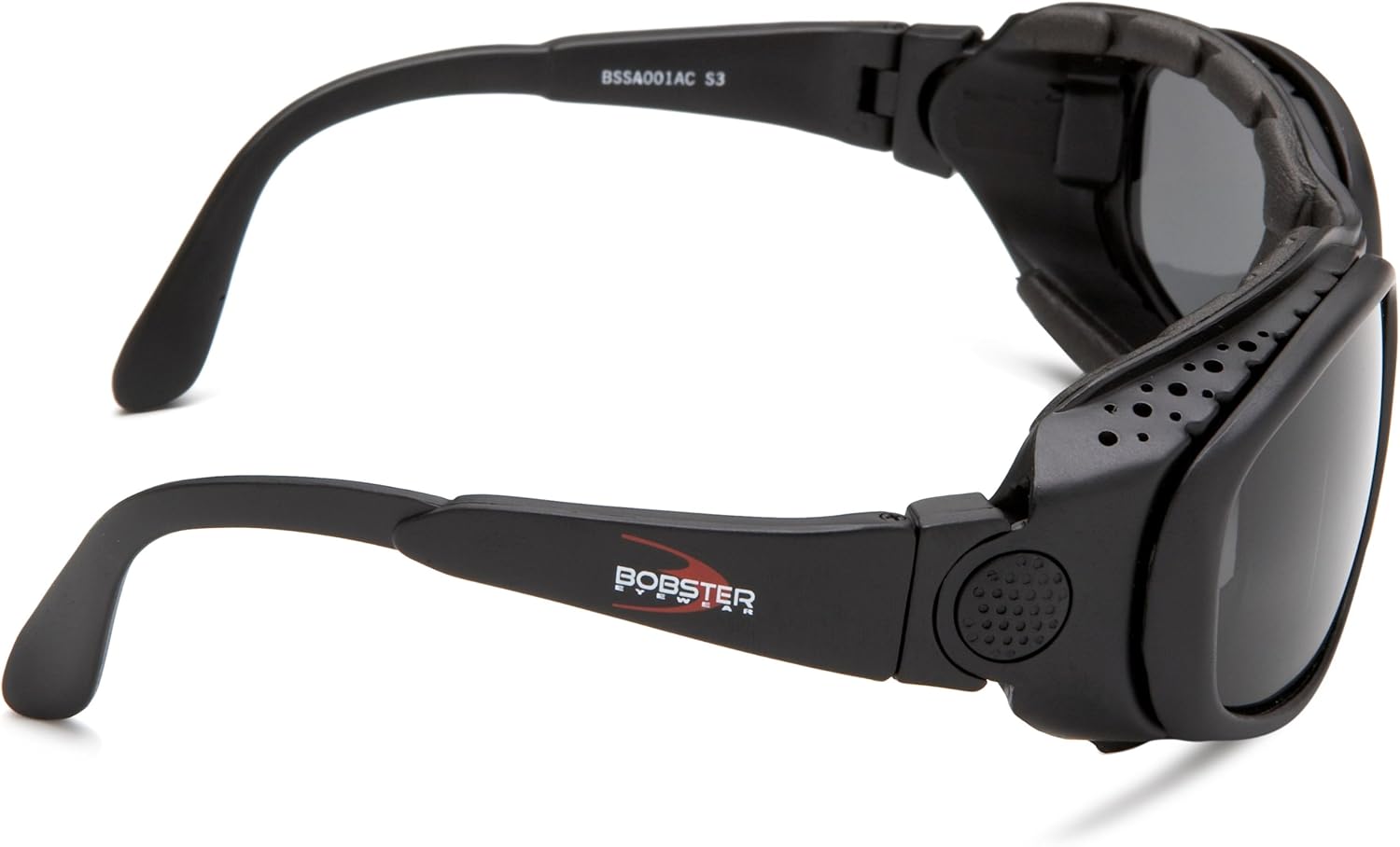 Bobster SL3096 Sport and Street Prescription Ready Sunglasses,Black Frame/3 Lenses (Smoked/Amber and Clear),one Size