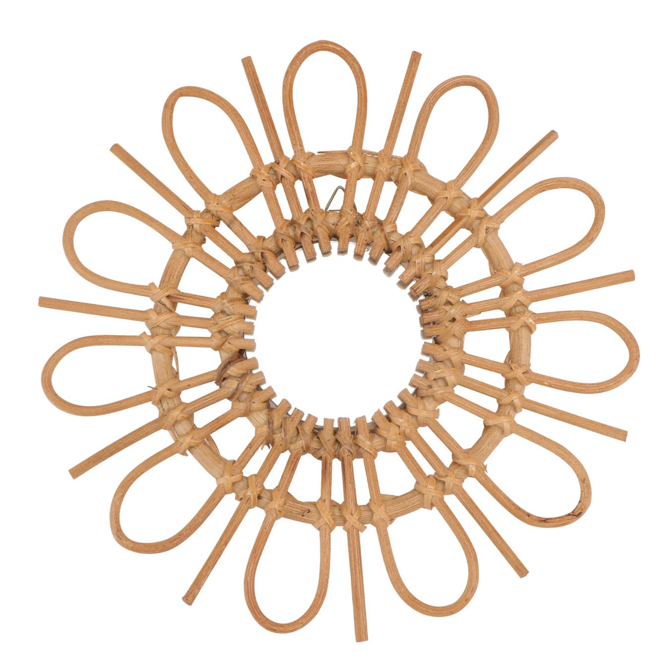Miroir de maquillage pour salon et chambre en bambou naturel