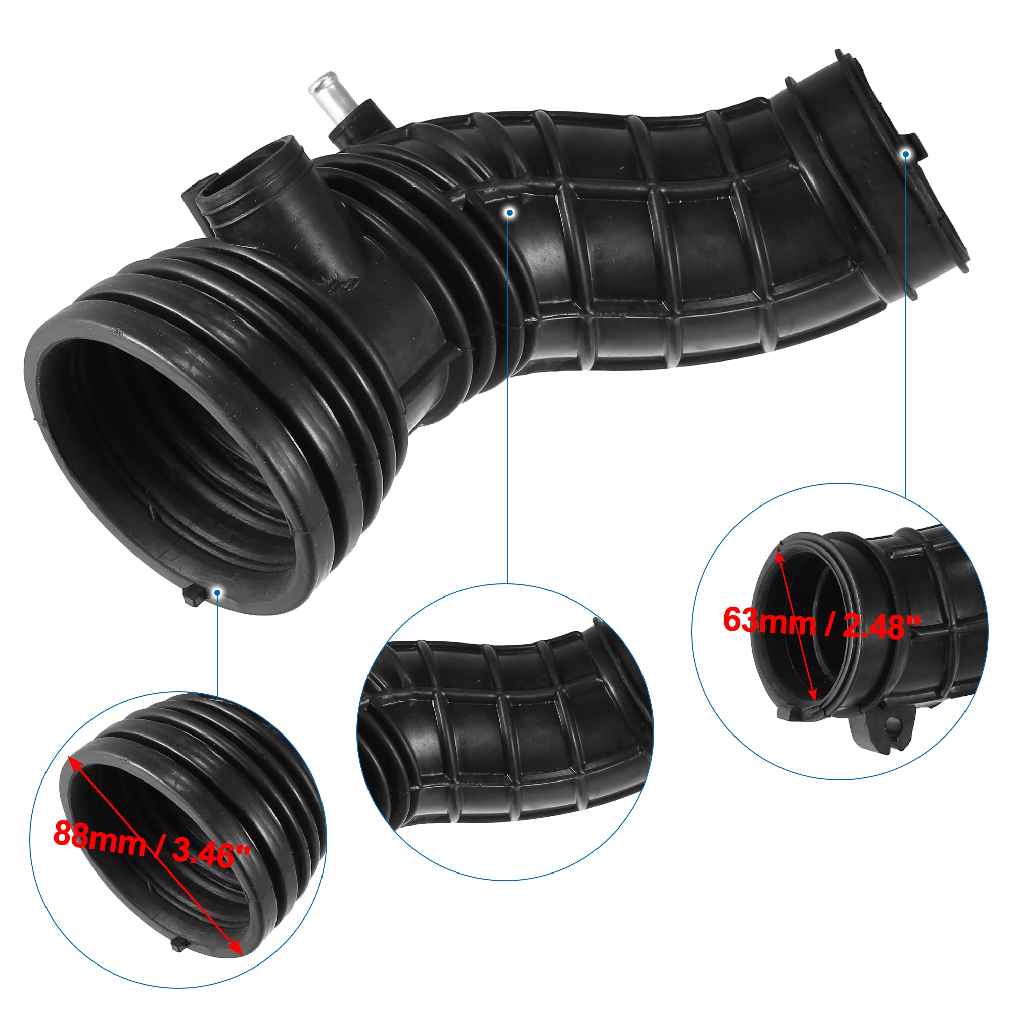 あっぽ Amazon.com: X AUTOHAUX 17228RBBA00 Air Duct Filtered Pipe