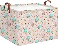 Vista 18 de Cesta de almacenamiento rectangular verde, cesta de ropa con asas, caja de almacenamiento plegable, cesta de regalo, decoración de habitación