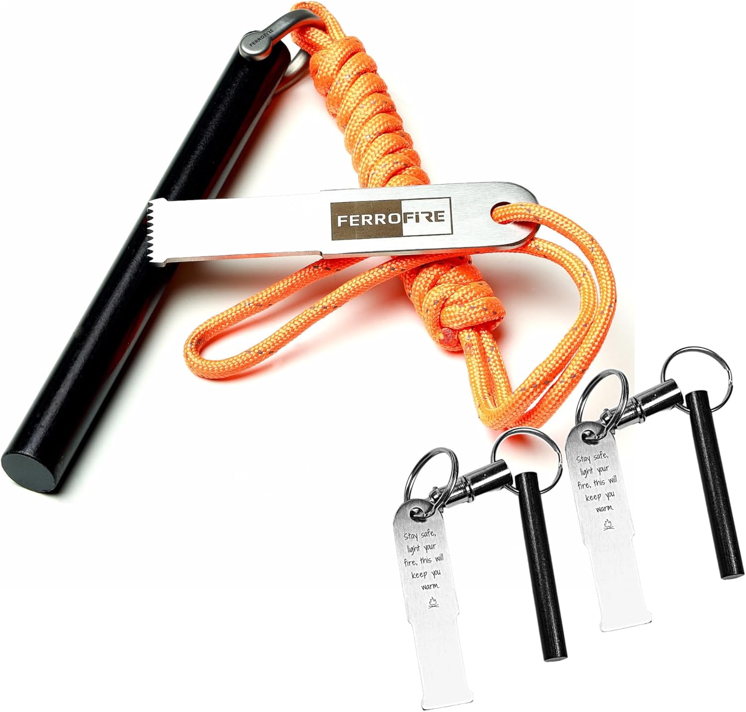 1X FS125 + 2X KF525A Quick Release Flint Keychain
