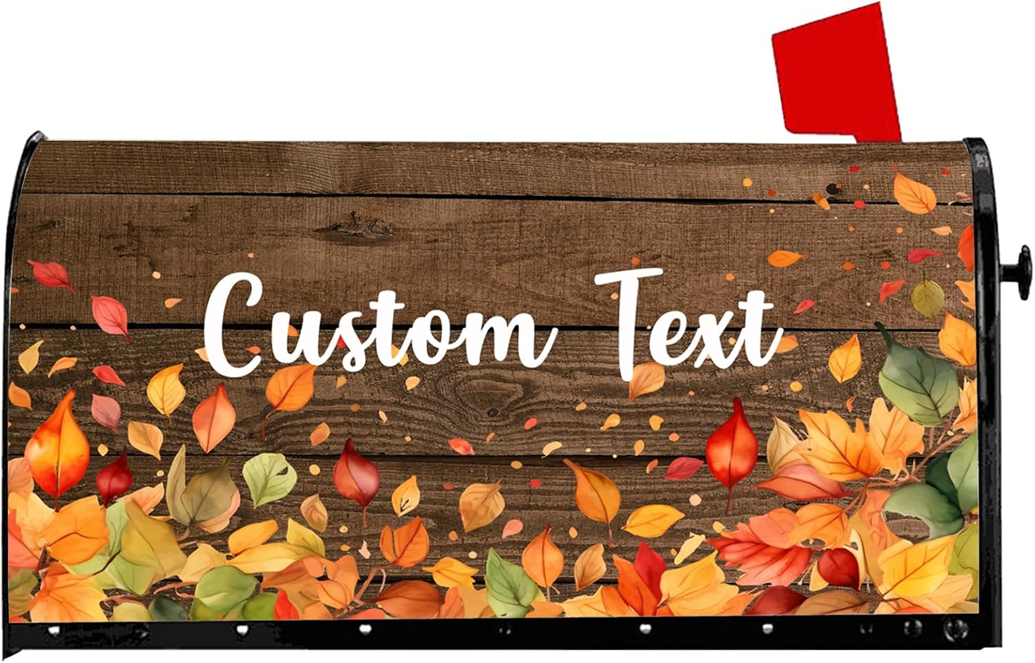 Personalized Autumn Fall Mailbox Covers Magnetic Standard Size Custom with Street Number Mail Box Covers for Outdoor Thanksgiving Post Letter Box Wraps for Home Garden Yard Decor 18 x 22 Inch