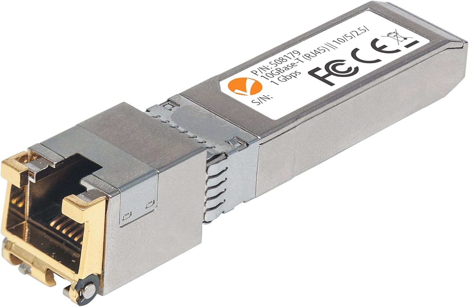 Intellinet 10G Copper SFP+ Transceiver Module, RJ45 10GbE for Cat6a/Cat6/Cat5e, NBASE-T 2.5/5/10G, MSA Compatible, Hot-Pluggable, 30m Max - 508179