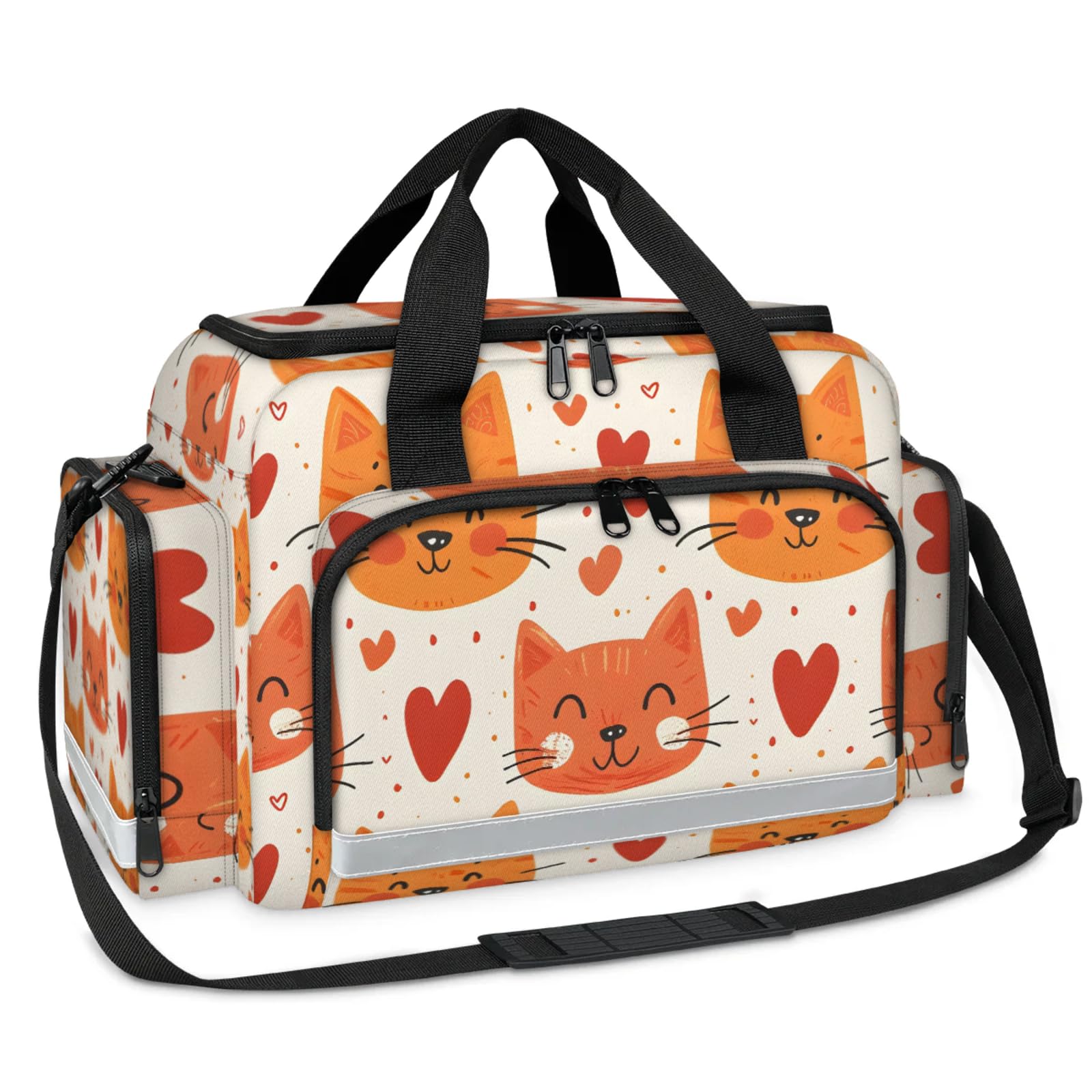 GzLeyigou First Aid Bags Empty, Active Cat Emergency Bag First Aid Kit Multiple Compartment Kit Carrier On Call Trauma Bag For Paramedics Emergency Medical Supplies Kit