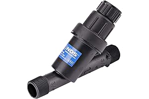 NDS PRYF 30 Irrigation Pressure-Regulating Y Filter in Black with a 0.2-5 GPM Flow Range