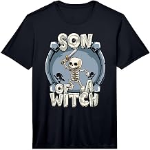 Mens Clash of Clans Son of A Witch Skeleton Logo Performance T-Shirt