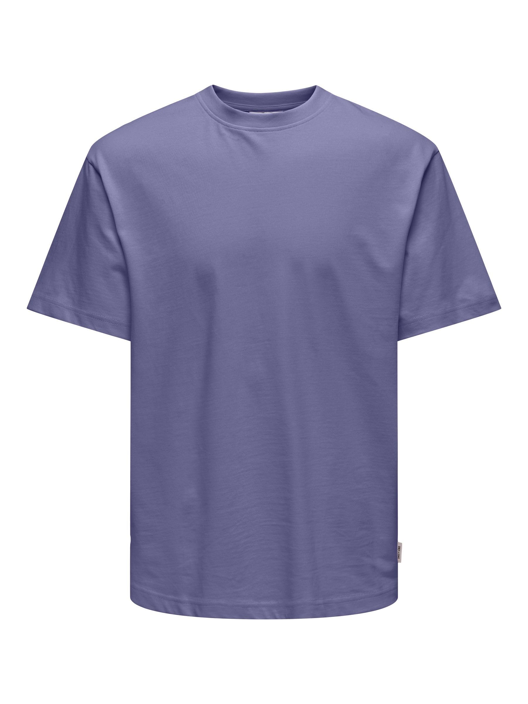 ONLY & SONS Onsfred Life RLX Ss Tee Noos, Twilight Purple, XXL