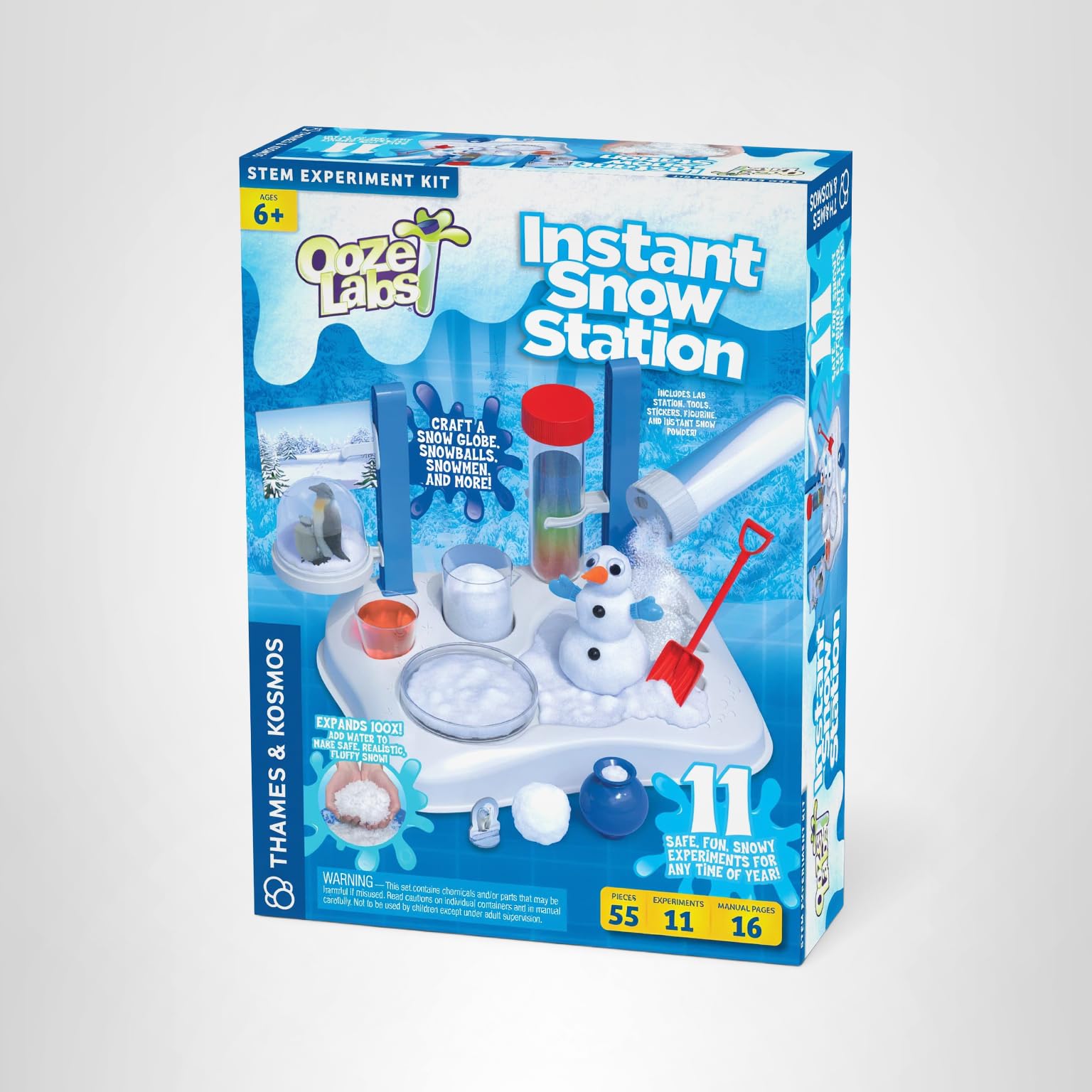 Amazon.com: Thames & Kosmos Ooze Labs Instant Snow Station STEM