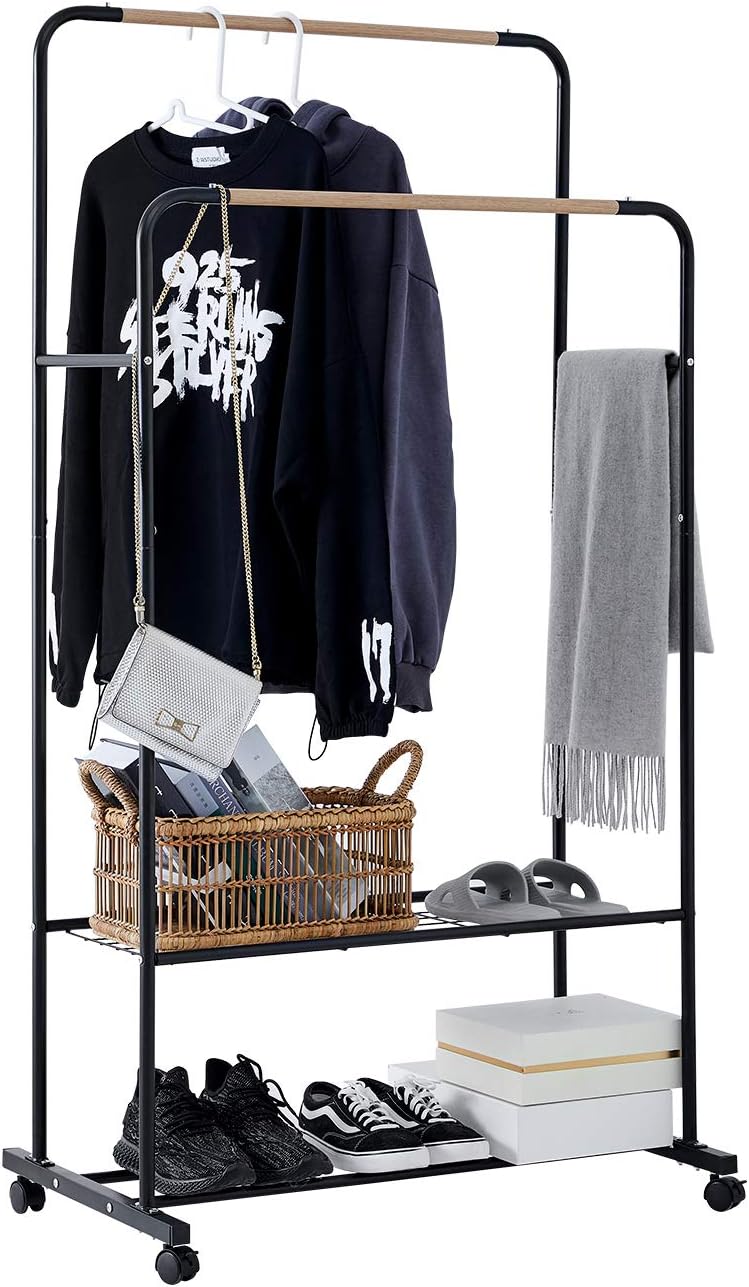 Rolling Clothes Rack