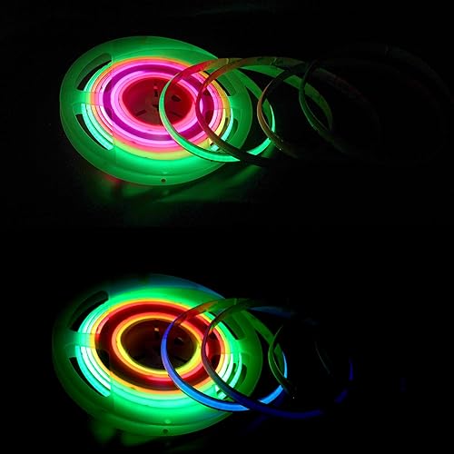 Miniatura 8 de Tira LED COB direccionable RGB WS2811 IC, Waterprppf 12V 720LEDsm WS2811 RGB Magic Digital Pixel RGB COB LED cinta+mini controlador para fiestas,