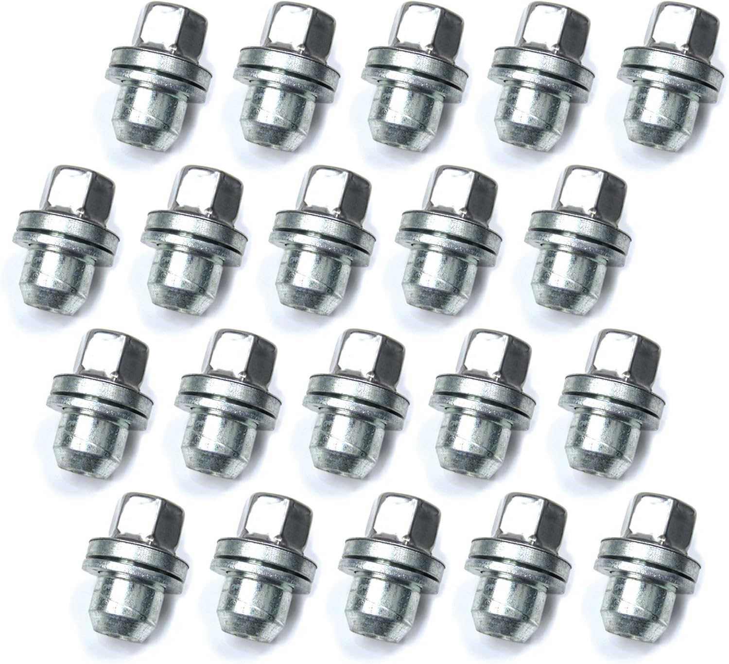 Atlantic British Ltd. Set of 20 OEM Wheel Lug Nuts LR173842 Compatible with Land Rover LR3, LR4, Defender 90, 110, and 130 New Gen L663, and Range Rover