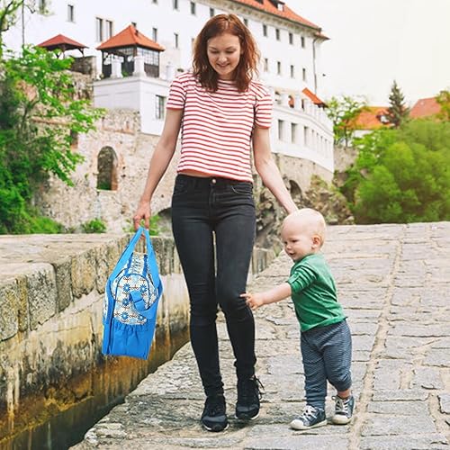 Miniatura 7 de 5Pcs Diaper Bag Tote Set,Large Mommy Bag with Portable Nappy Changing Pad,Pacifier Case,Travel Baby Bags for Mom