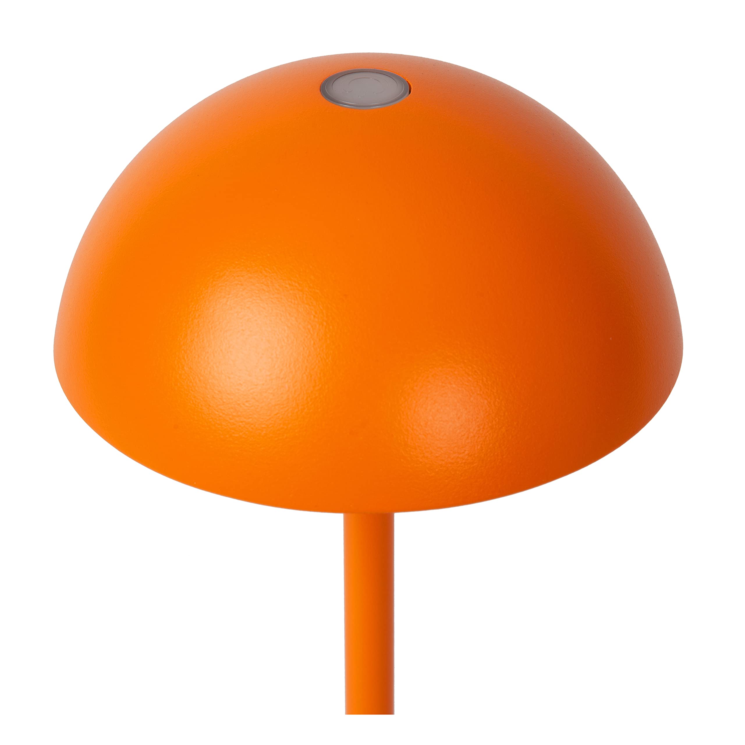 LUCIDE JOY - wiederaufladbare Tischlampe Innen/Außen - Akku/Batterie - Ø 12 cm - LED Dim. - 1x1,5W 3000K - IP54 - Orange
