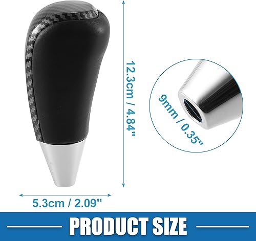 Miniatura 4 de Pomo de palanca de cambios para Toyota Land Cruiser 2016-2021 4Runner 2003-2021 Tundra 2008-2021, patrón de fibra de carbono, color negro