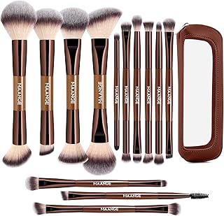 MAANGE Juego de 13 brochas de maquillaje de b...