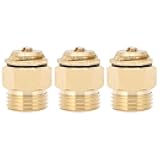 Segrehy 3PCS G1/2 Refraction Sprinkler Nozzle Adjustable Copper Micro Sprinkler Head Garden Irrigation Accessories Watering Spray Head for Lawns Plants Flowers Vegetables Durable Copper