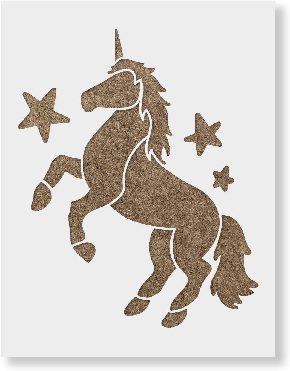 amazon com unicorn stencil reusable stencils for painting mylar stencil for crafts and decorations