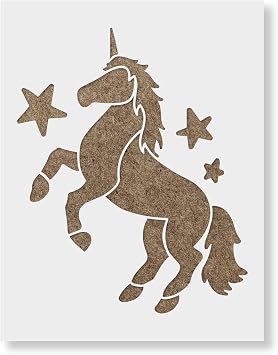 Unicorn Stencil - Versatile for Fairy Tales, Dragons, and More, Stencil of Unicorn
