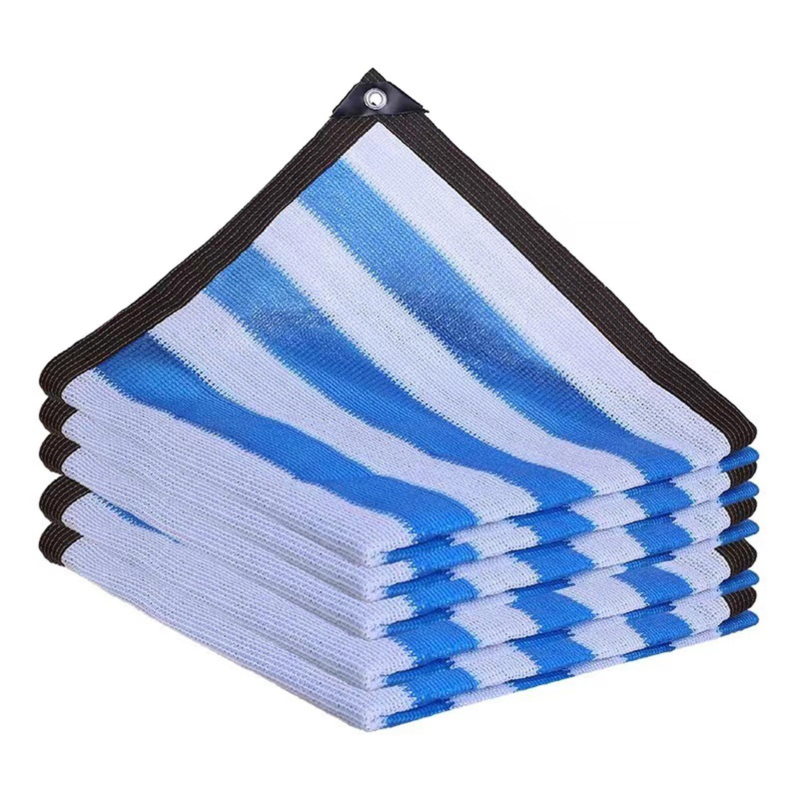 Malla de sombra para patio de 7 x 8 m y tela protectora para plantas de invernadero con ojales