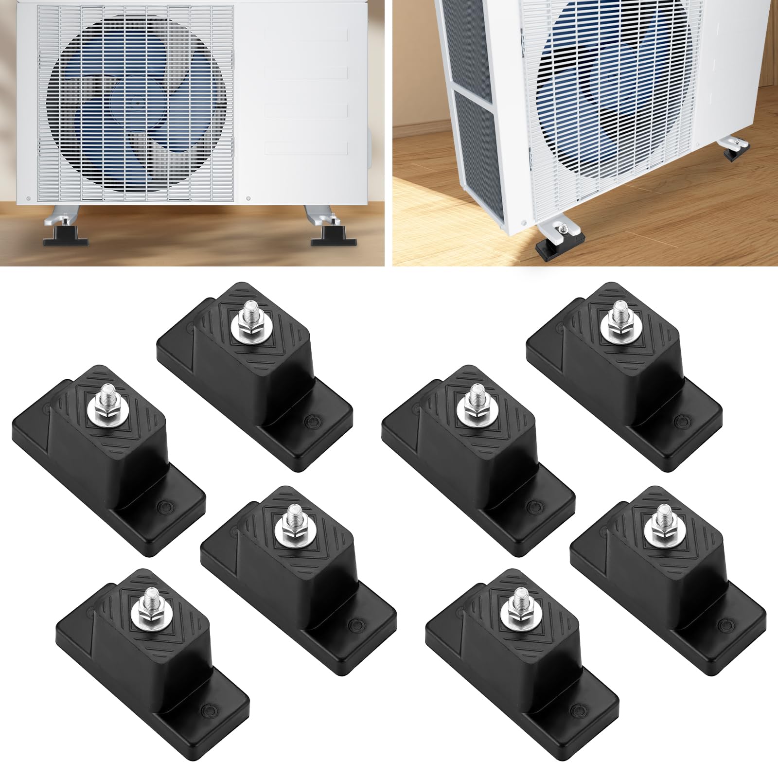 FLKQC 8 Pack Rubber Vibration Isolator Mounting Bracket