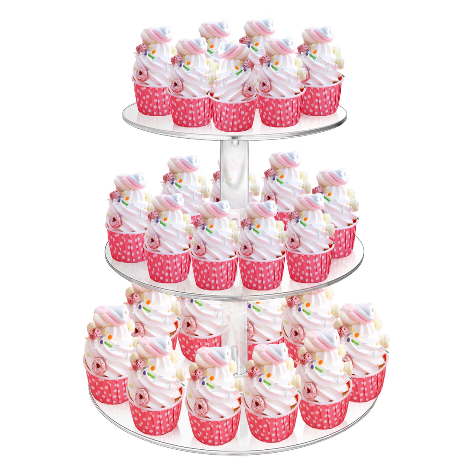 Espositore per Cupcake nel Acrilico un 3 Livelli, Scaffale