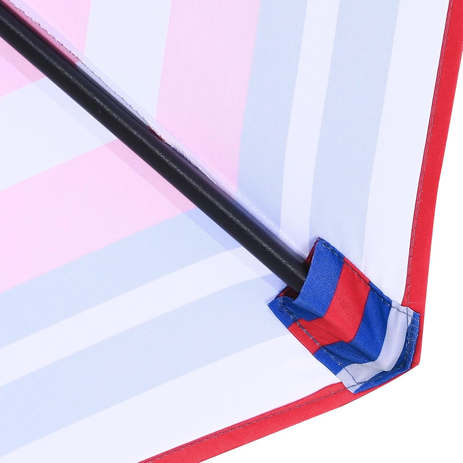MASTERCANOPY 10 ft Replacement Canopy for 8 Ribs - Navy&Red Stripes image 4