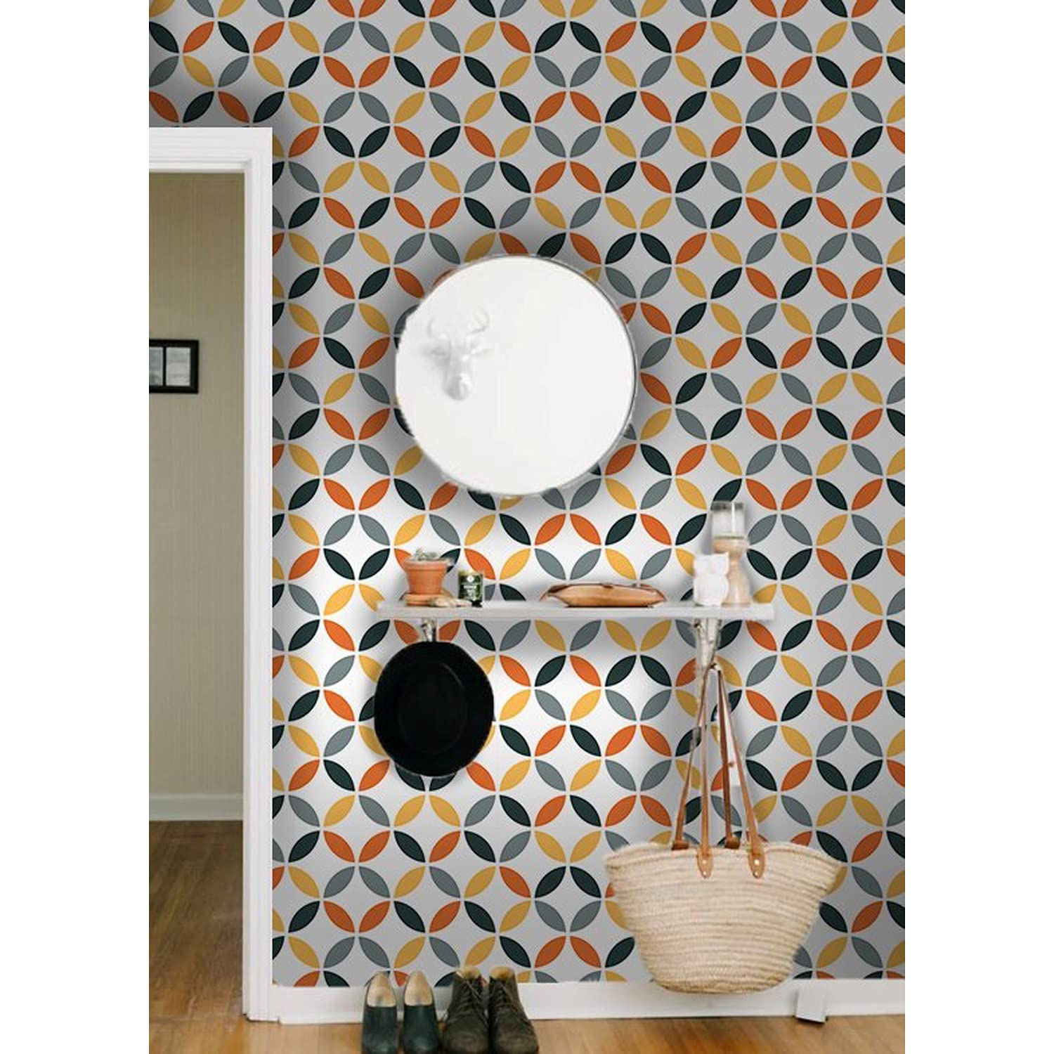Papier peint géométrique intissé sublime votre salon et chambre moderne