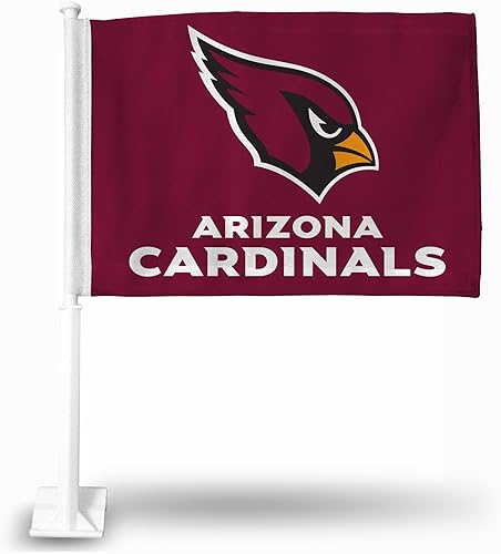 Vista 35 de Rico Industries NFL Double Sided Car Flag - 16" x 19" - Strong Pole That Hooks onto Car/Truck/Automobile