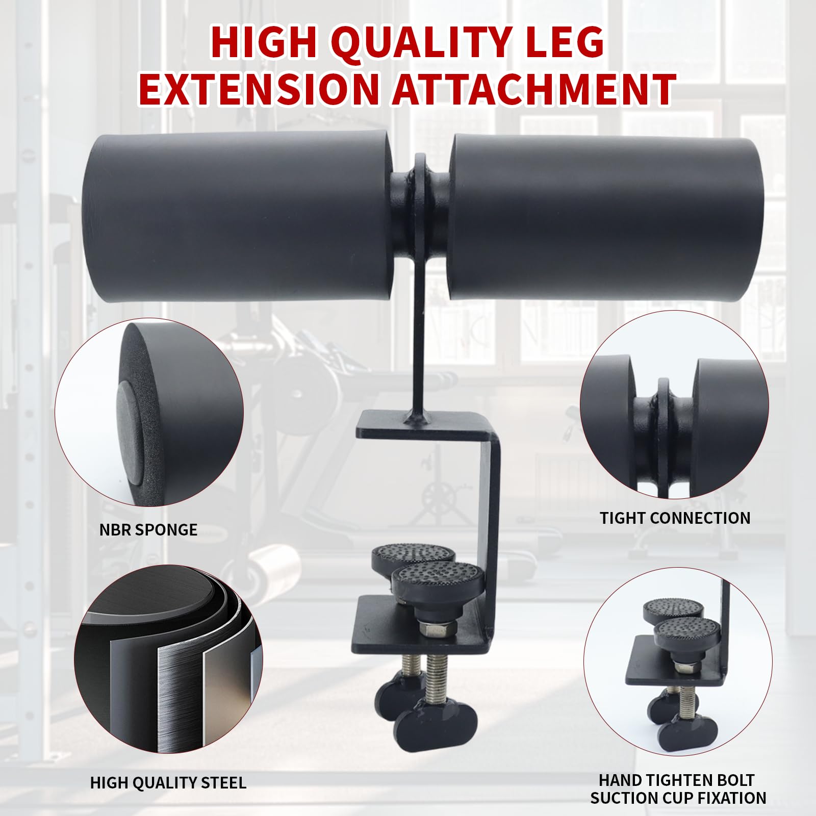 Attacco Per Nordic Hamstring Curl Per Power Rack | Supporto Piedi Per Sit Up, Squat E Allenamento Core - Foto 5